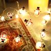 2M 20LED Santa Claus Snowflake Tree LED Light String Christmas Decoration for Home 2024 Christmas Ornament Xmas Gift New Year
