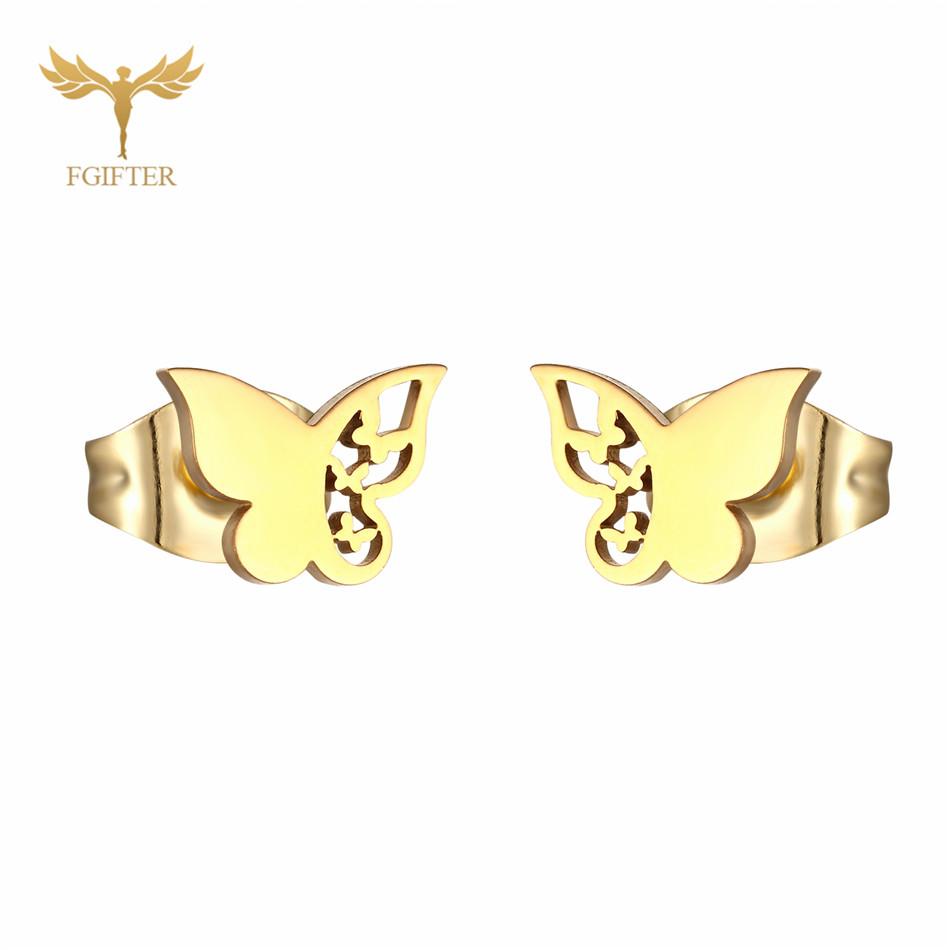 12 Pairs Insect Butterfly Earrings Casual Fashion Zircon For Women Girls Stainless Steel Stud Earrings Set Cheap Resale Gifts