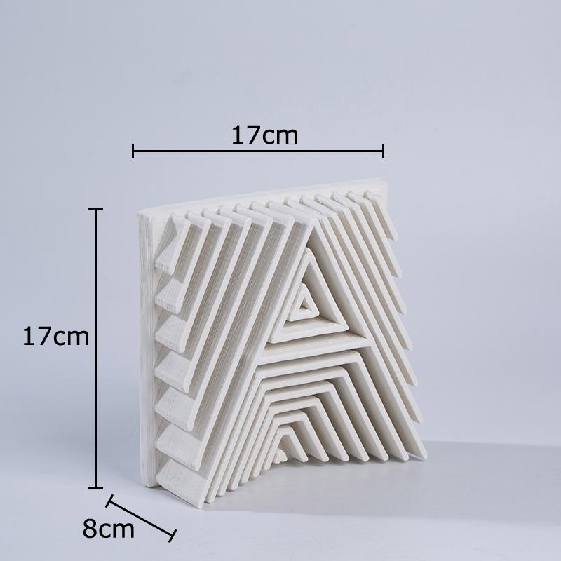 

Минималистичная Геометрическая Форма Скульптура 3D Печать Произведение Искусства Настольное Украшение Креативные Поделки Украшения Аксессуары для Домашнего Декора 17x8x17cm