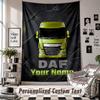 Wall Hanging Tapestry With Custom Name & Text, DAF Decorative Tapestry For Bedroom