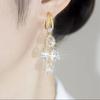 1011 New Super Immortal Temperament Crystal Zircon High Sense Rhombus Flash Diamond Earrings Fashion Versatile Temperament Earrings