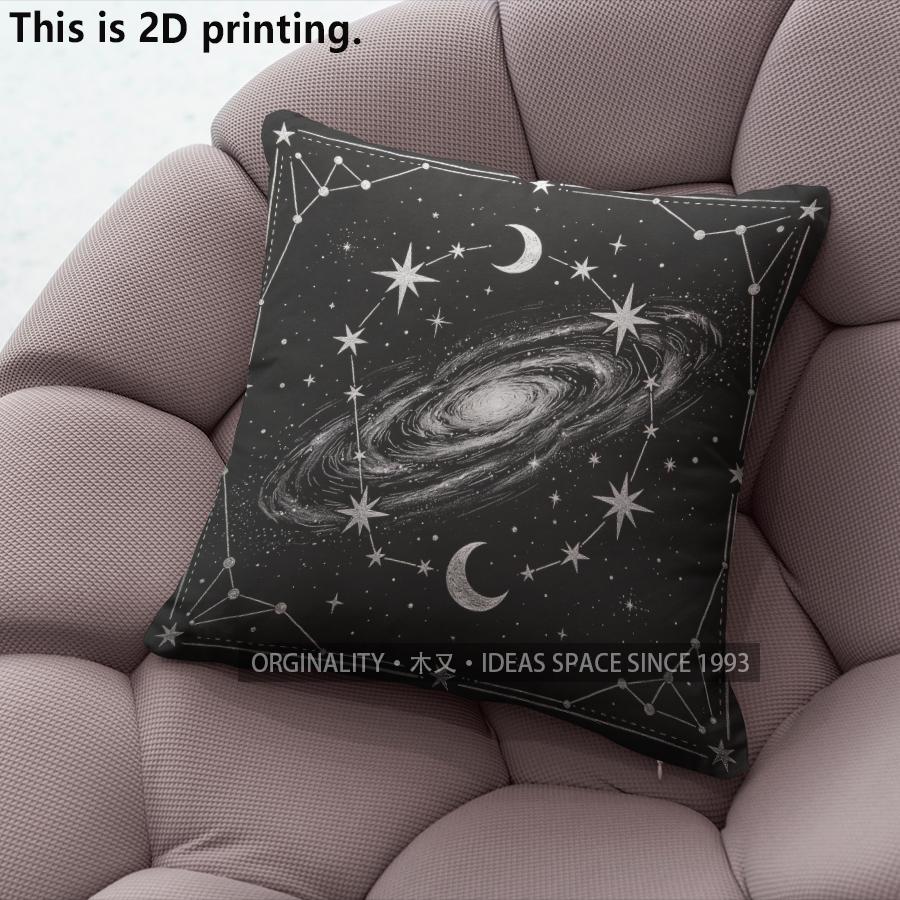 Galaxy Celestial Starry Throw Pillow Covers Pattern Cushion Cover Suitable For Sofa Bedroom Car Pillow Cover