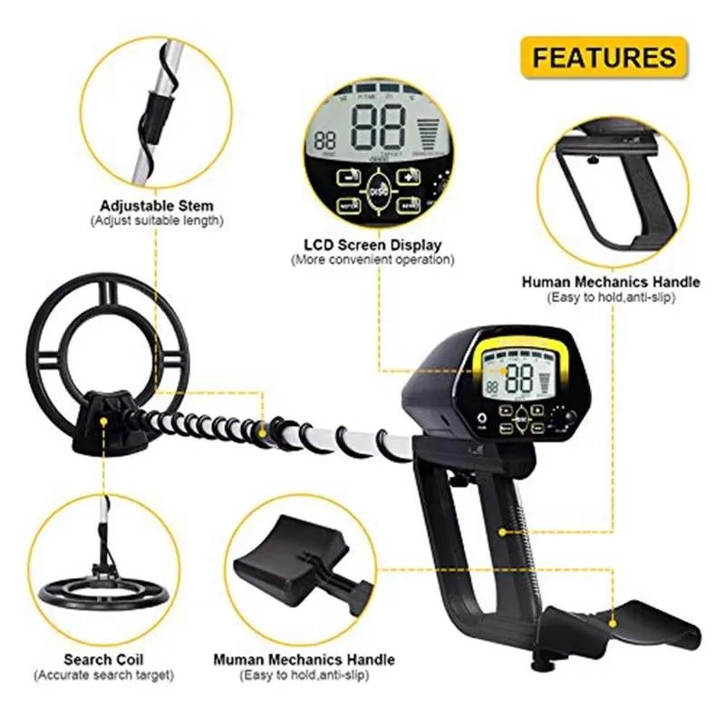 NEW-MD-1161 High Sensitivity Metal Detector Professional Underground Gold Detectors Pinpointer Detecting Jewelry Treasure Hunter