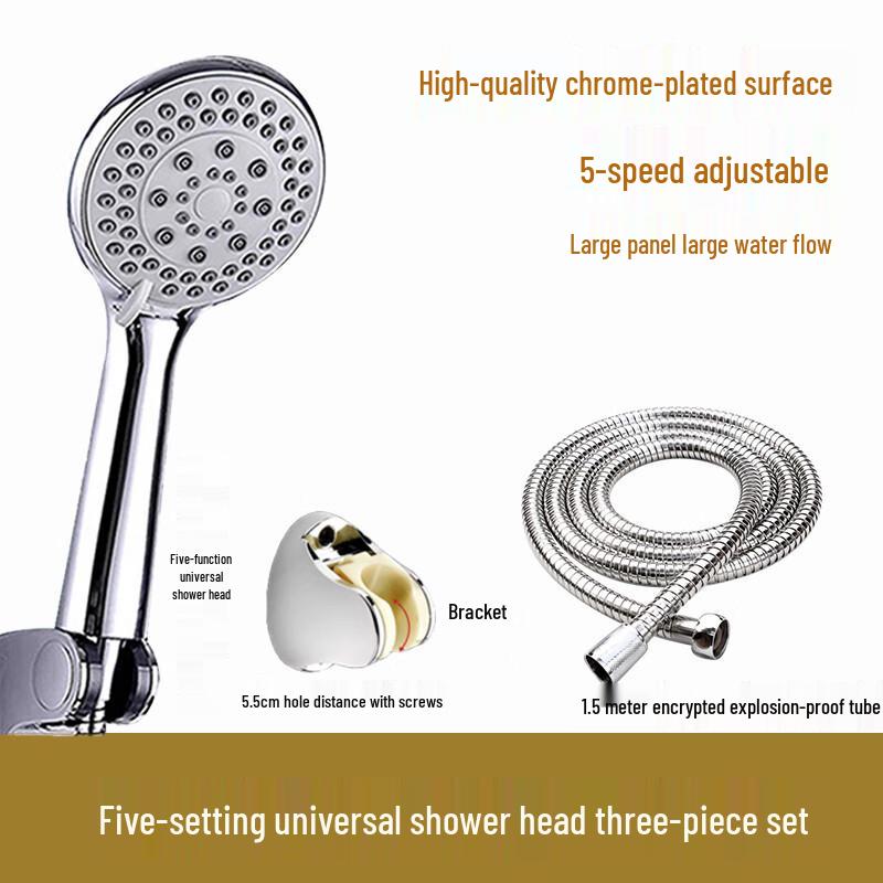 ZISIZ 5-Setting Handheld Shower Head