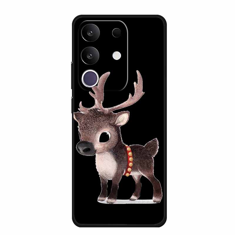 Cartoon Case For Vivo T4x 5G Case Soft TPU Black Silicone Back Cover For Vivo Y300T Y29 4G Phone Case Fundas Shockproof Coque