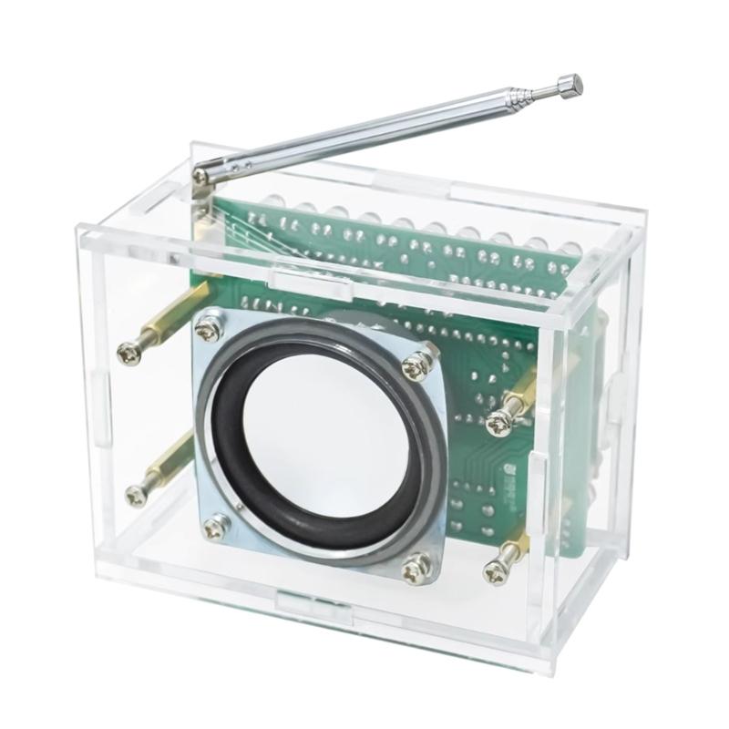 Learn Soldering 87-108MHz DIY Digital FM Receiver Kit, Clear Sound, LCD Screen Included