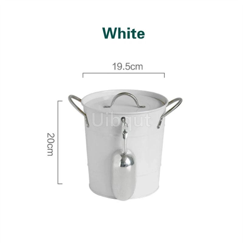 Ice Bucket Seafood French Fries Snack Basket Fried Chicken Bucket Beer Cooler Creative Stainless Steel Tableware Can Cooler Can