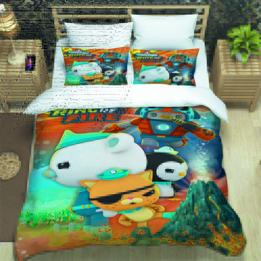3D Octonauts Bedding Sets, Duvet Covers and Pillowcases, Bedroom Decor, Children's Gifts, Adult Single/double Beds.