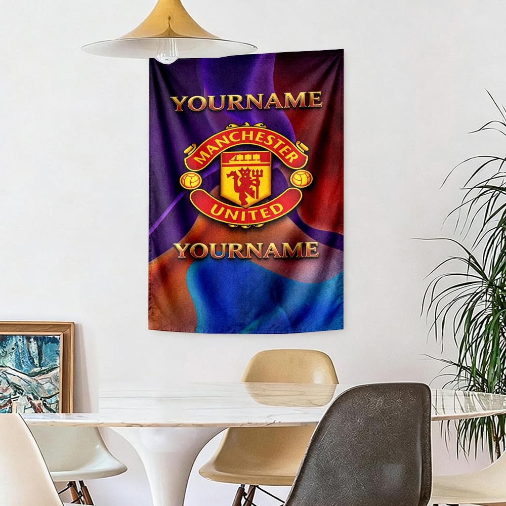 Manchester Custom Your Name Wall Decor Tapestry Art For Pet Memorial Birthdaywedding Party Backdrop Family Gift