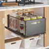 Pull-Out Kitchen Organizer: Sliding Rack for Bowls, Dishes, Spices & Under Sink Storage