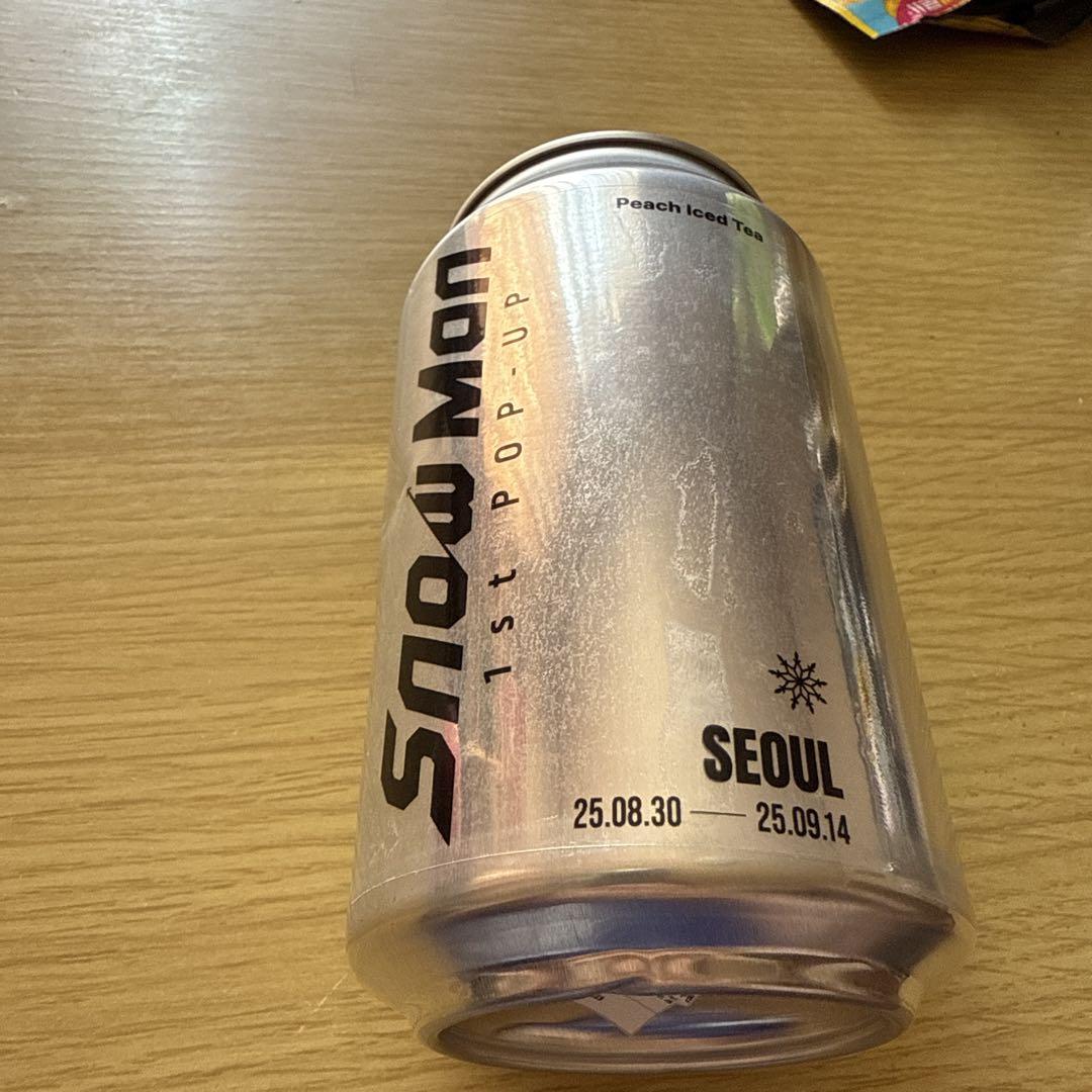 

[USED] SnowMan 1st POPUP Seoul, Korea Limited Edition Peach Tea Can Cafe