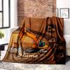 Excavator Theme Home Customize Your Name Blankets Comfortable Soft Lightweight Allseason Multipurpose Blanket For Picnics Sofas Offices Beds Living