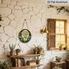2D Plat, 1 stuks 7,87x7,87 Inch 2D Plat Rond Aluminium Bord, "Energy" Vintage Aluminium Plaquette, Huisdecoratie Bord, Geschikt voor het Decoreren van Woonkamers