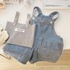 Trendy Summer Denim Overall Outfit For Girls With Stylish Sleeveless Design And Comfortable Cotton Fabric