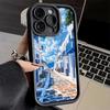 Phone Case for iPhone 17 Air 16E 15 16 Pro Max Santorini Greece Summer Cover 14 Plus 13 12 Mini Soft Shell Silicone Fundas
