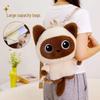 DuoAi Pose Cat Plush Toy Pendant - Simulated Cat Hugging Pillow for Children