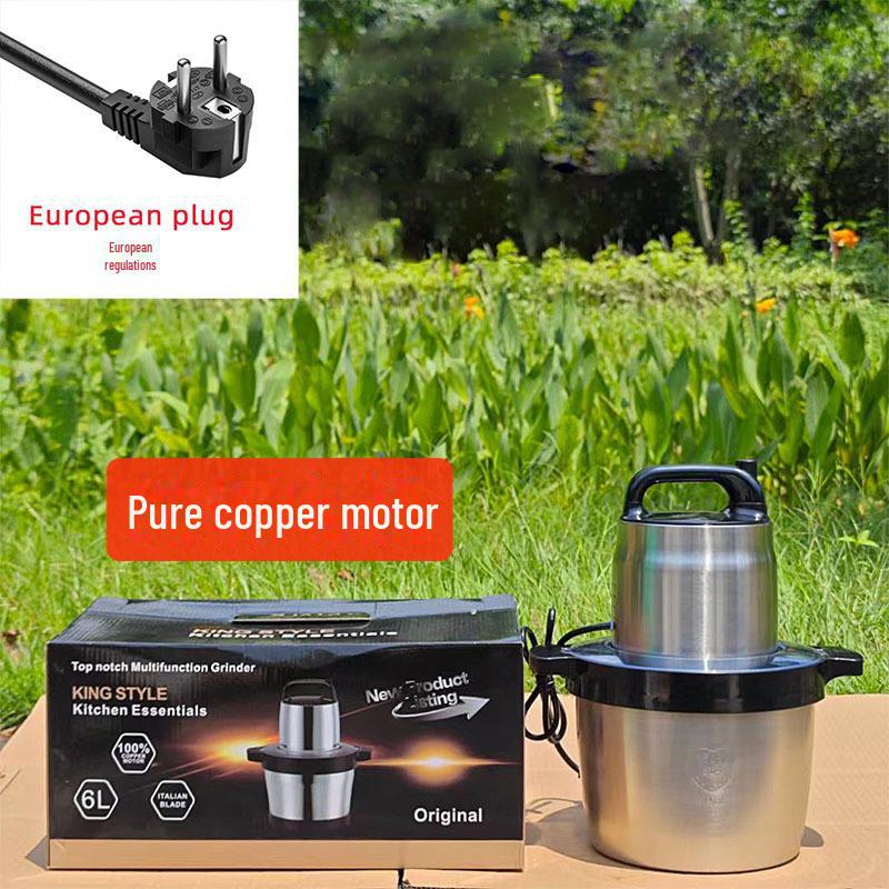 Fufumachine 110V 6L Meat Grinder & Multi-Function Electric Mixer for Chopping and Cooking