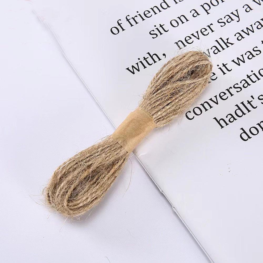 Handmade Woven Jute Rope Cat Tree Decor with Vintage Burlap Tag