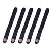 5 Stück Gitarrenkopfplatten-Gurt Vintage-Stil Braun Schwarz Verfügbar Abnehmbarer Anti-Rutsch-PU-Leder-Gurtbinder Instrumentenzubehör ZYF