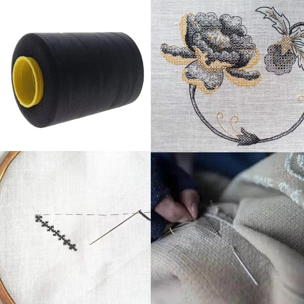 Polyester Polyester Thread Black White 402 Thread DIY Sewing Sewing Thread