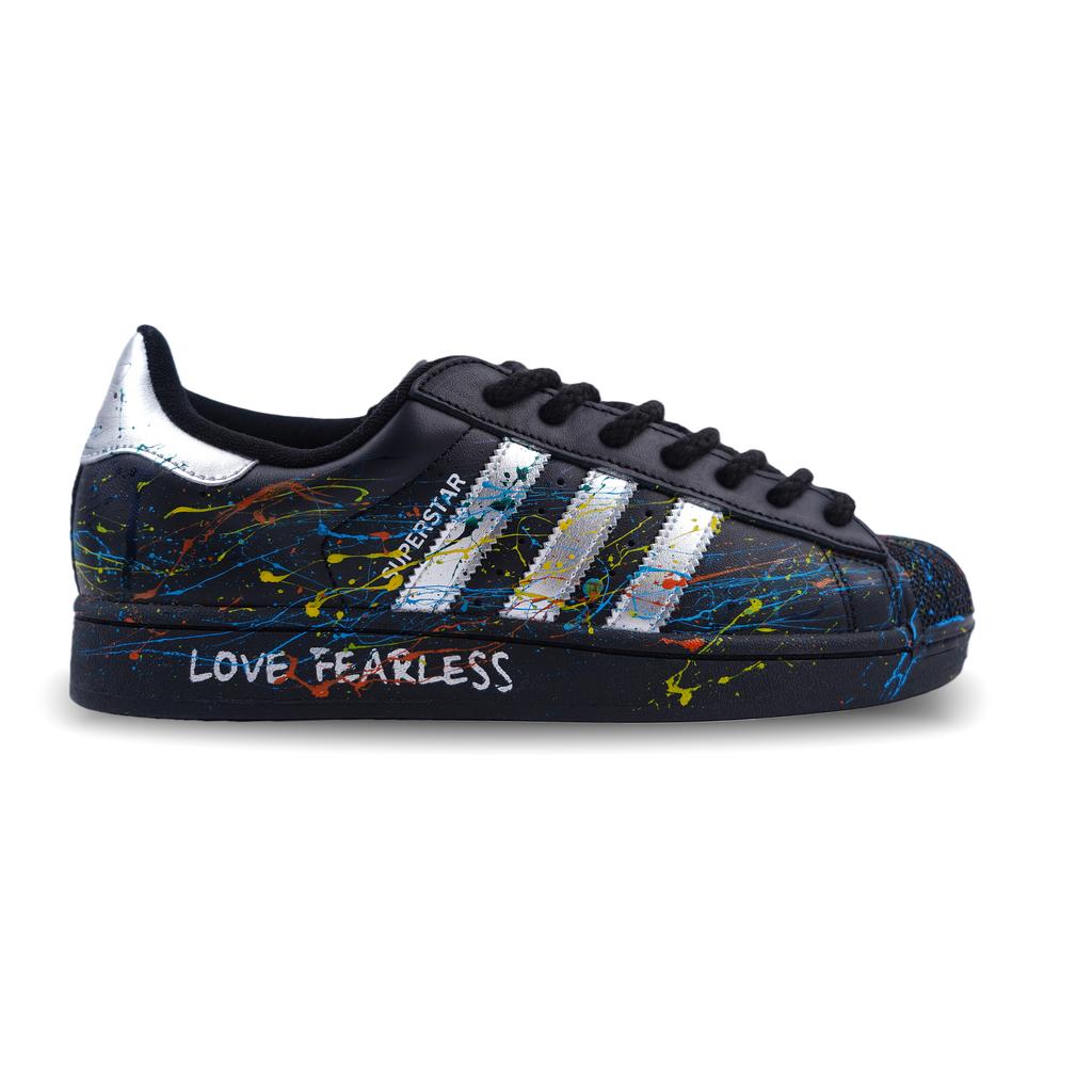 adidas Originals SUPERSTAR Born Free, Special Box Low Top Skateboard Shoes Unisex Black Silver EG4959(Team886-SBOX)