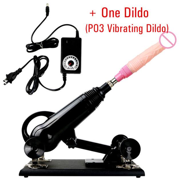 Kvinnelig Vibrator Sex Maskin Onani Pumpepistol Dildo Anal Vagina Vedlegg Onani Automatisk Sexleketøy for Kvinner Menn
