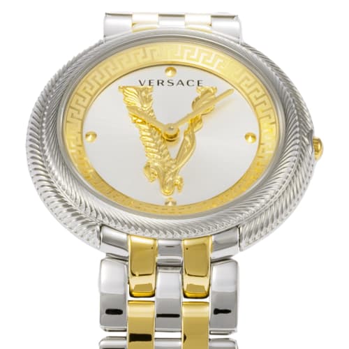 Versace New Thea Watch, Silver Dial, Stainless Steel, Sapphire Crystal, Quartz Movement, 33.5mm, Swiss Made, Wristwatch, VE2CA0623