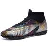Football shoes, men's high-top AG long nails TF broken nails, sports competition training shoes, artificial grass, football shoes, men's socks