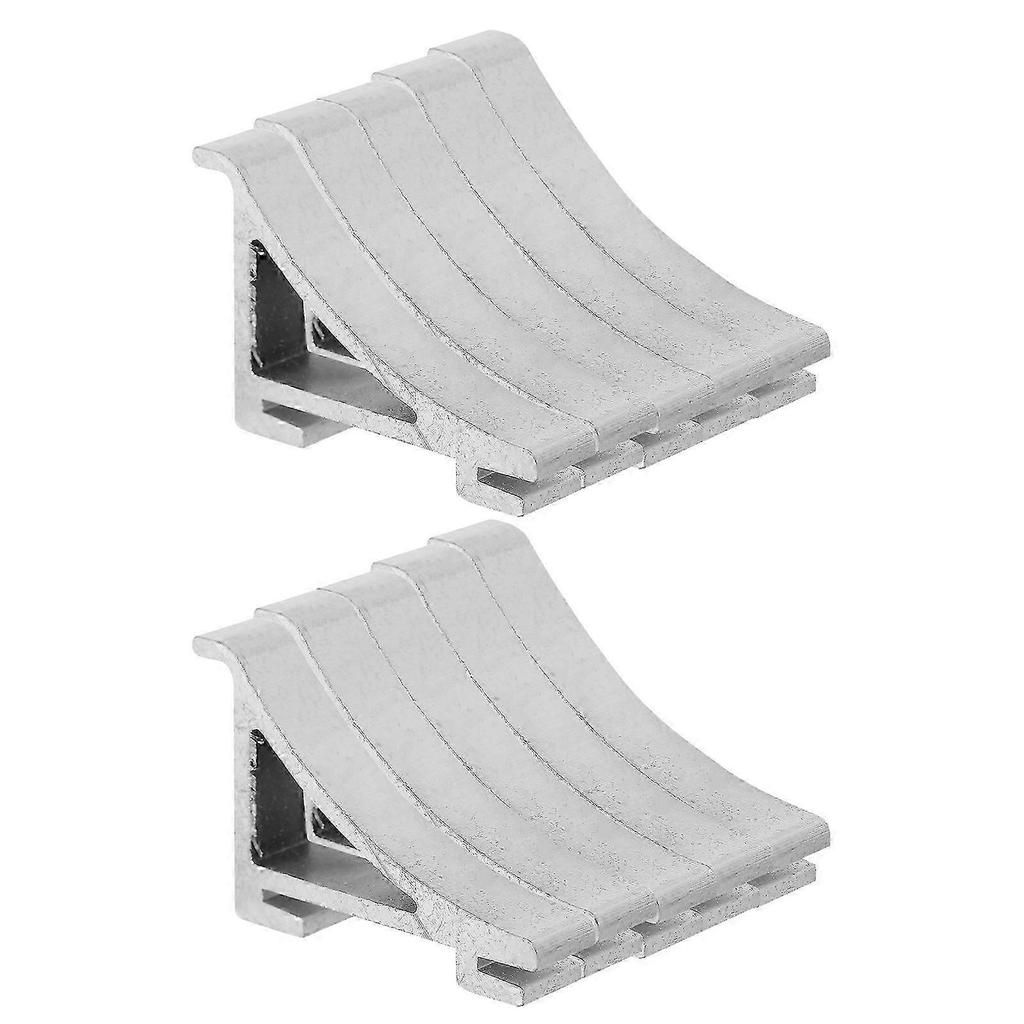 Aluminum Freezer Shelf Clip for Refrigerator Support 10Pcs Silver Durable Hooks