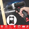Rechargeable 12V Li-Ion Battery Cordless Drill 2 Speed Drilling Screw Driver Electric Drill Hand Power Tool +LED Light New