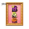 Waterproof Fridge Magnets Halloween Pumpkin Frame Refrigerator Magnet, Vintage Ghost Whiteboard Decorative Magnet for Holiday Party