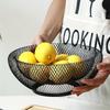 Nordic Creative Fruit Plate Iron Fruit Plate Snacks Living Room Basin Home Desktop Storage Basket