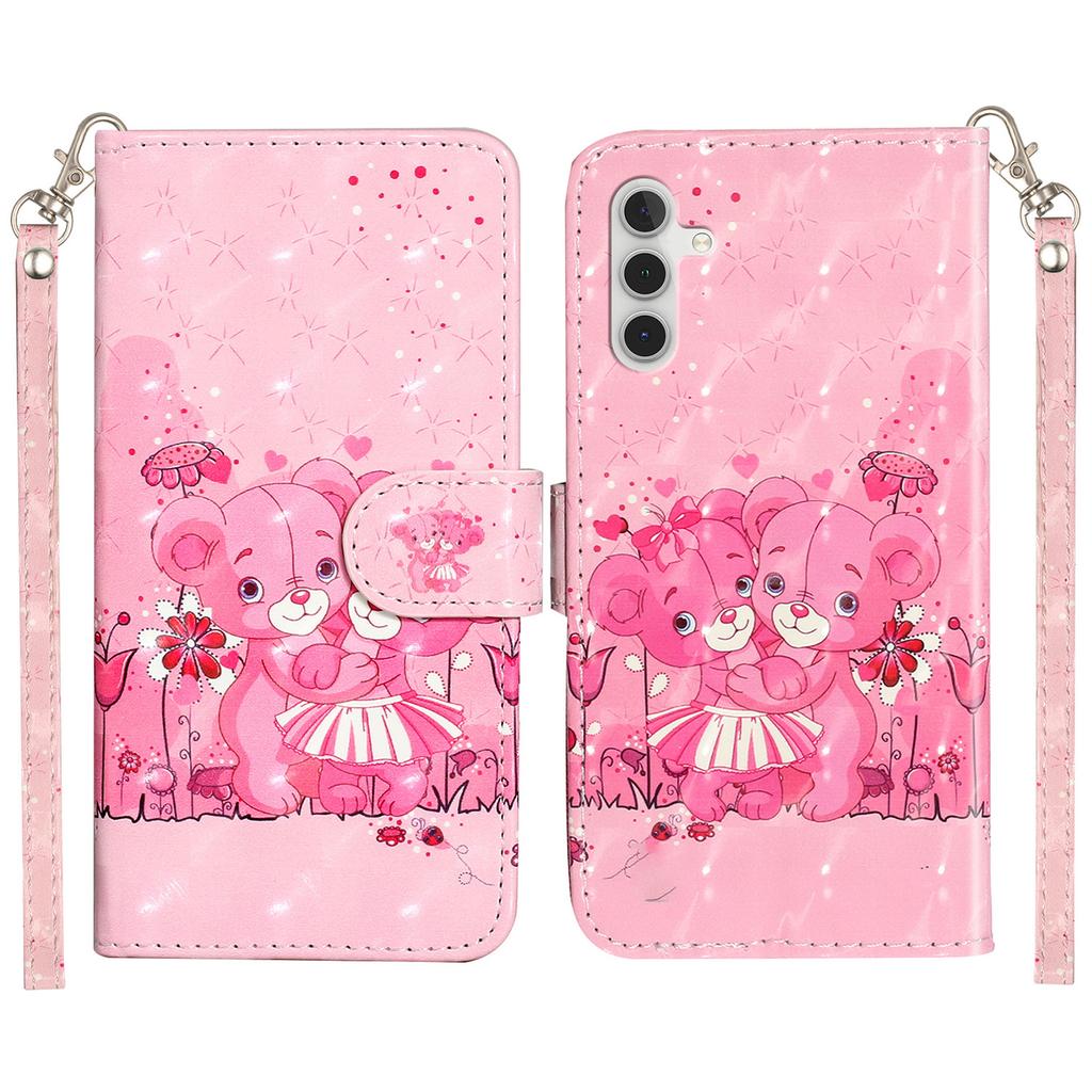 For Samsung Galaxy A16 4G/5G Case 3D Pattern Printed Phone Leather Phone Cover