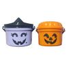 Halloween Pumpkin Bucket Miniature Design Pumpkin Orange Bucket Mini Storage Containers Festive Halloween Decoration