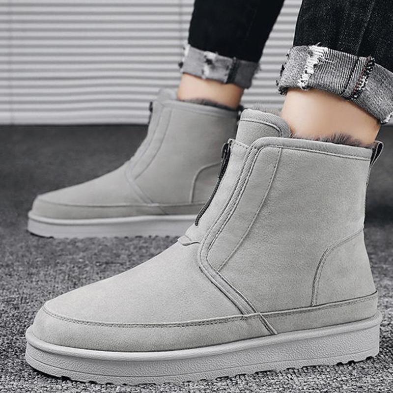 Cizme de modă pentru bărbați, zăpadă, blană caldă, pantofi pentru bărbați, pantofi de iarnă, pentru bărbați, pantofi de drumeție, pentru bărbați, în aer liber, ocazional, cizme, încălțăminte, pantofi de lucru