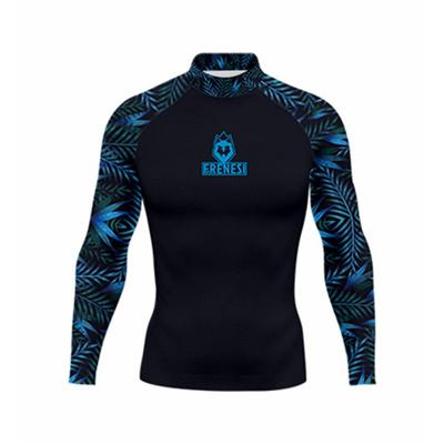 Mens Long Sleeve Rash Guard UPF 50 Quick Dry UV Protection Surfing Diving Wetsuit Top Water Sports