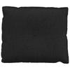 Back Cushion Black 60 X 19 X 50 Cm Fabric