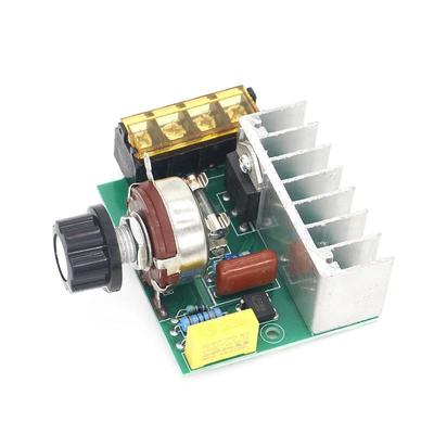 Regolatore di Tensione Regolabile SCR 4000W 220V Termostato Dimmerabile per Velocità per Studenti Dormitori Piccoli Elettrodomestici Regolazione