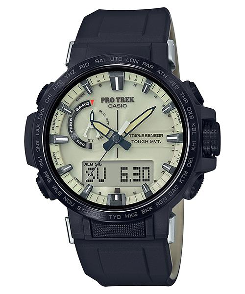 

Casio Men s Stainless Steel 100M Water Resistant Digital Alarm Quartz Watch PRW-60YGE-1A чёрный