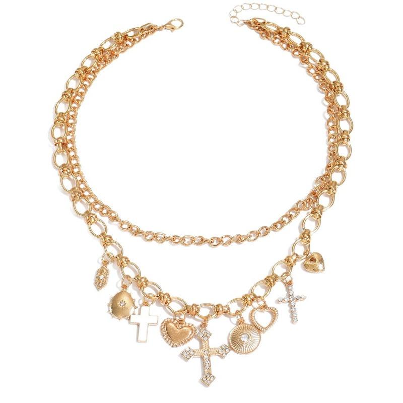 Cross Necklace Niche High-end Jewelry Accessories Hip-hop Punk Style Pendant Love Necklace Women