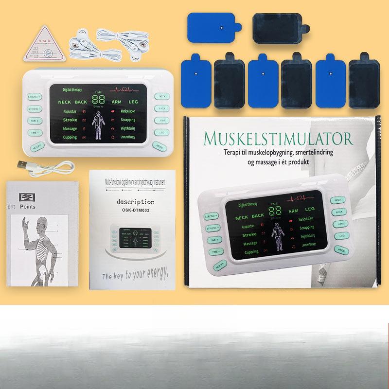 Frequency Charging Dual Output Digital Meridian Physiotherapy Instrument Lumbar Neck Cervical Spine Acupuncture Electrotherapy Pulse Massager