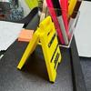 Caution Overstimulated Desk Sign 3D Printed Funny Warning Sign Mini Office Decor Humor Gag Gift For Coworker Employee Boss