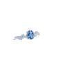 Natural London Blue Topaz S925 Silver Open Ring - Elegant, Luxe Design