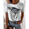 New Kitten Animal T-shirt Cat 3D Print Summer Women Short Sleeve T Shirts Streetwear Harajuku Y2k Tops Woman Girls Tees Clothing