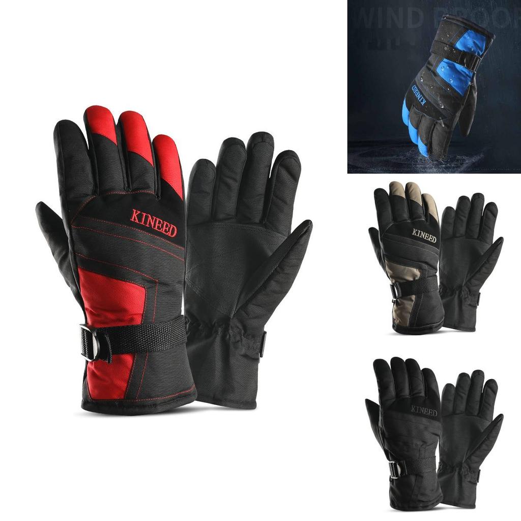 Guantes de Invierno Impermeables Cortavientos Térmicos para Motocicleta, Esquí, Snowboard para Hombre, Calidez Definitiva