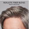 Men’s Grey Short Fluffy Side-Part Synthetic Wig, Adjustable Breathable Cap, Natural Look for Daily & Casual Occasions
