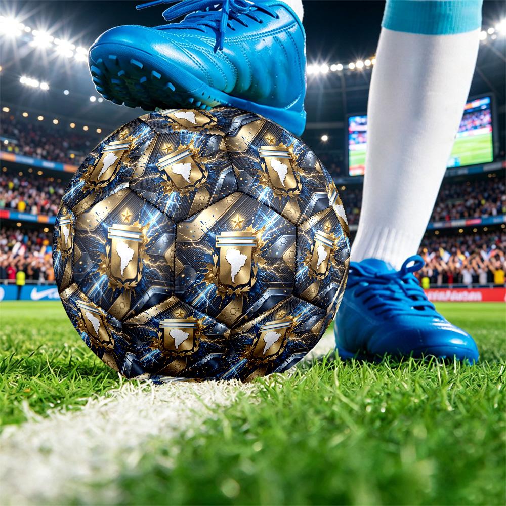 Pallone da Calcio Stampato Argentina Taglia 5 Resistente all'Usura Standard Pallone da Allenamento per Adulti Regalo per tifosi per Partite Sportive Indoor Outdoor