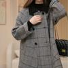 Winter neuer Retro-Plaid Kaschmirmantel Temperament doppelseitiger Wollmantel