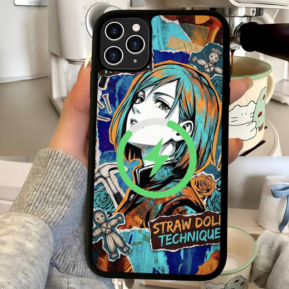 Supernatural Anime Jujutsu Kaisen For Magsafe Case For IPhone 17 16 Pro Max 15 14 Plus 13 12 11 Wireless Charging Phone Cover