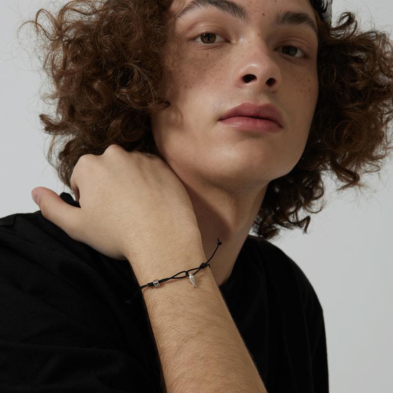 Hakkablacks Black Mini Fish String Bracelet